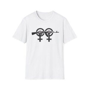 Feminist Statement T-Shirt Size L – Women Power Graphic Tee, Bold Protest Shirt,